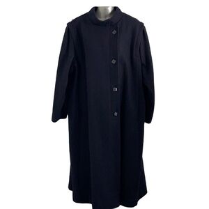 Vintage Wool Balimel Maxi Winter Coat Dry Cleaned